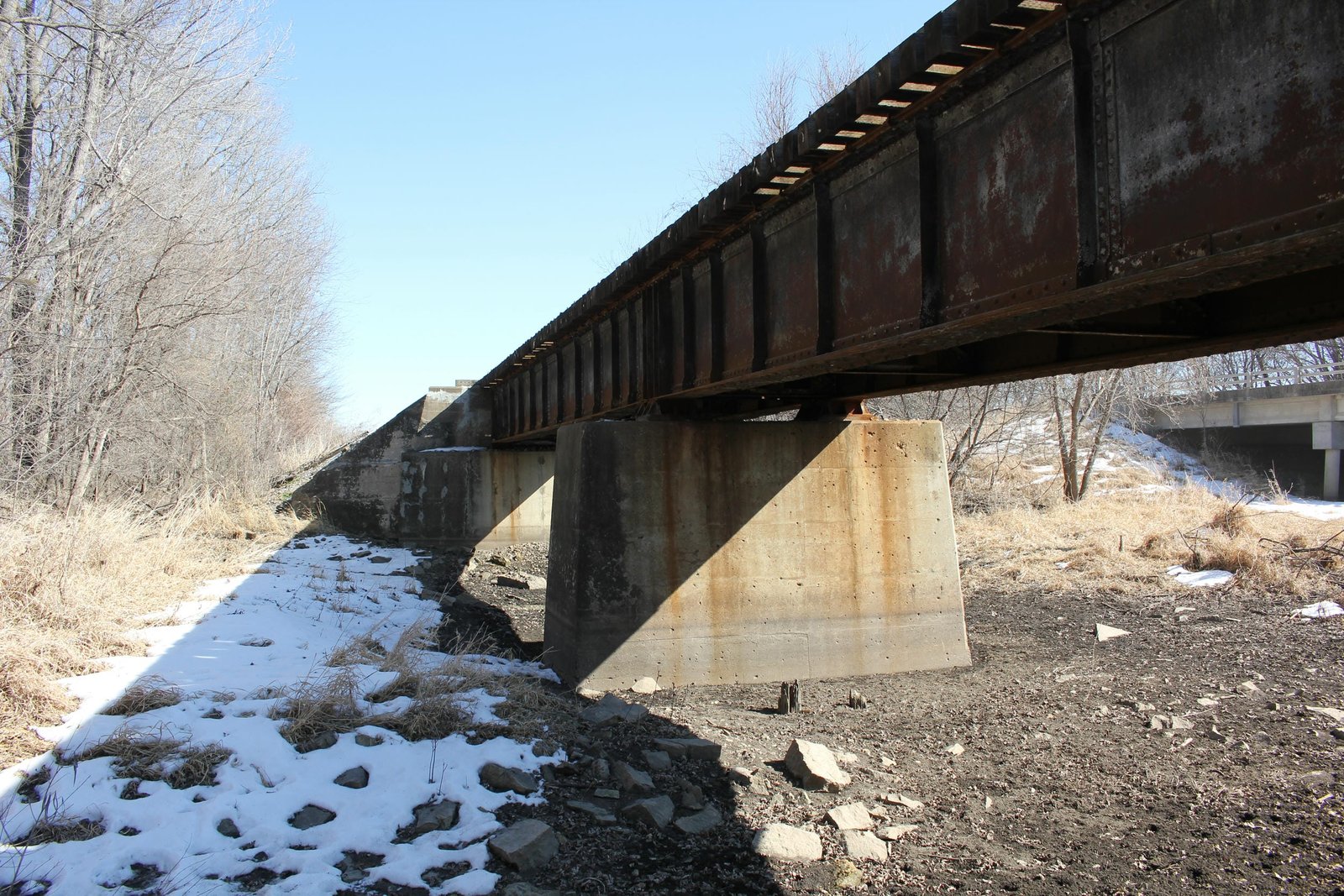 Looking east